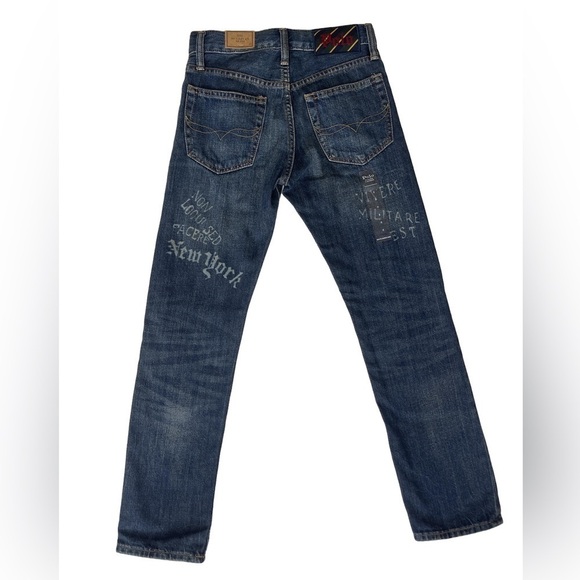 NEW! Polo Ralph Lauren Tynan Sullivan Slim Graffiti Patch Jeans BOYS 8 - Picture 11 of 14